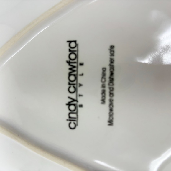 CINDY CRAWFORD STYLE 9” FAUNA Salad Dessert Plate White Replacement - Picture 5 of 5